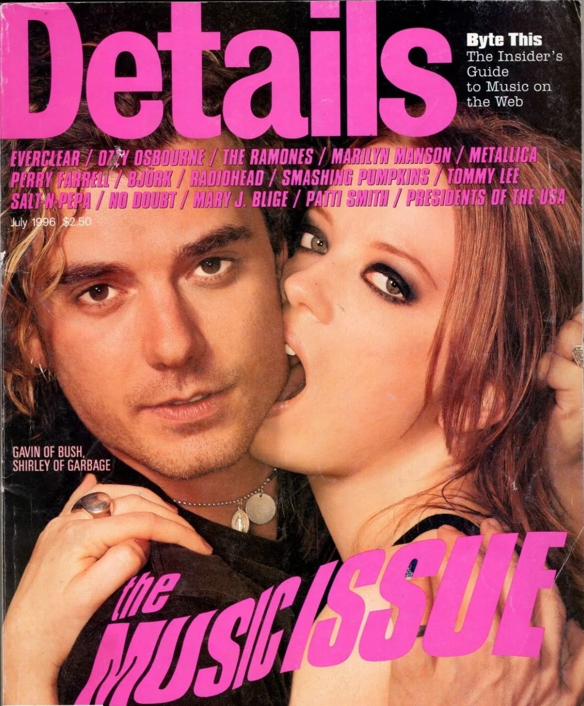 Grunge - July, 1996 Details Magazine: Gavin Rossdale and Shirley Manson ...