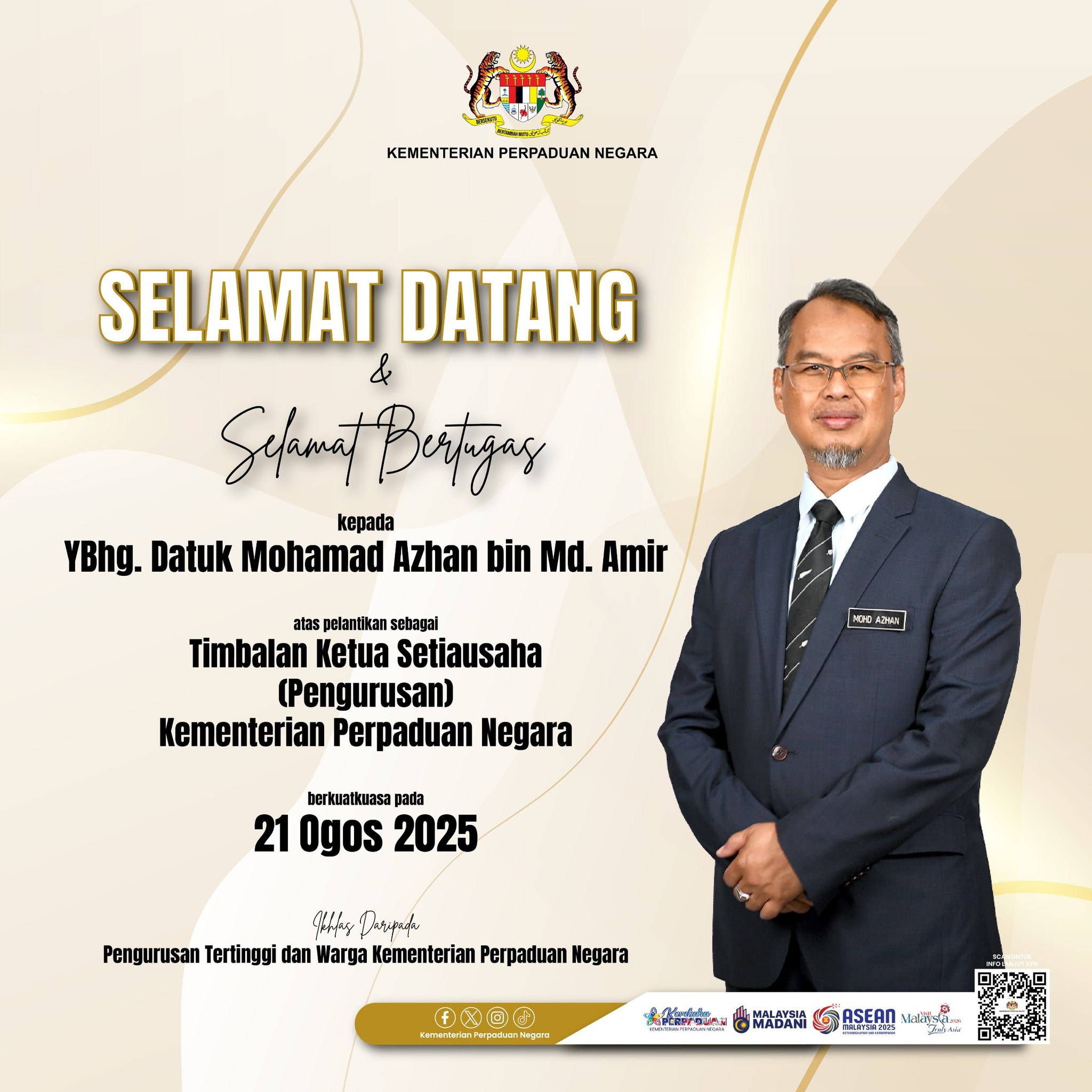 Kementerian - Selamat Datang & Selamat Bertugas diucapkan kepada YBhg ...