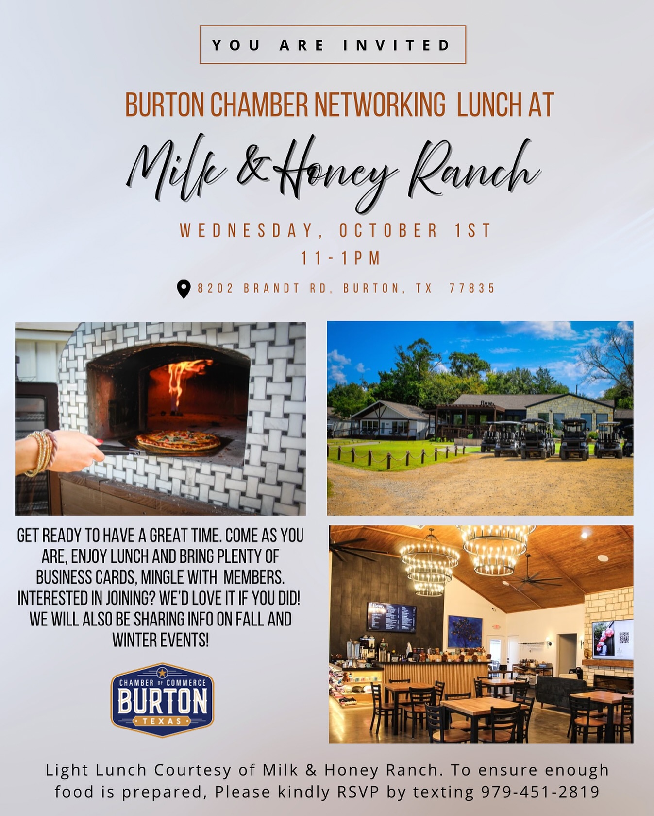 Burton - Fall is upon us and we are so excited for our upcoming event ...