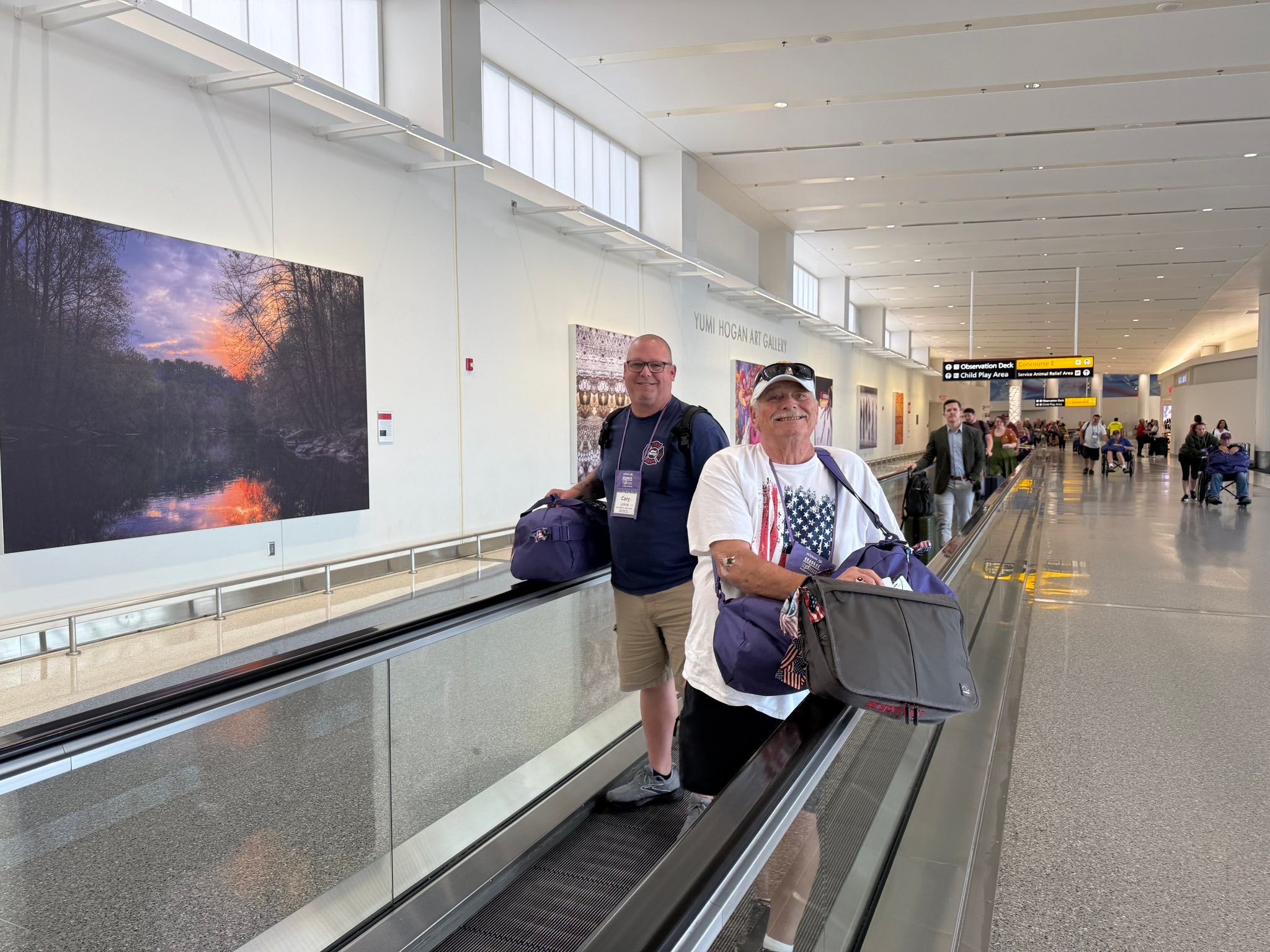 UPDATE: Honor Flight Veterans are at the airport ready to board