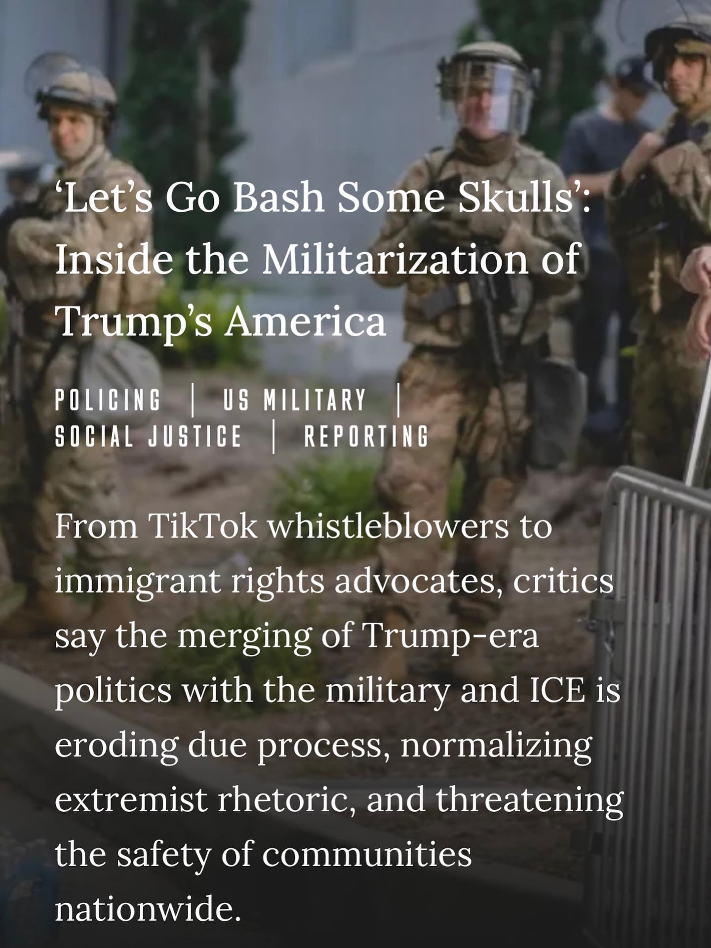 Inkstick - Earlier this summer, the same week the Trump administration ...