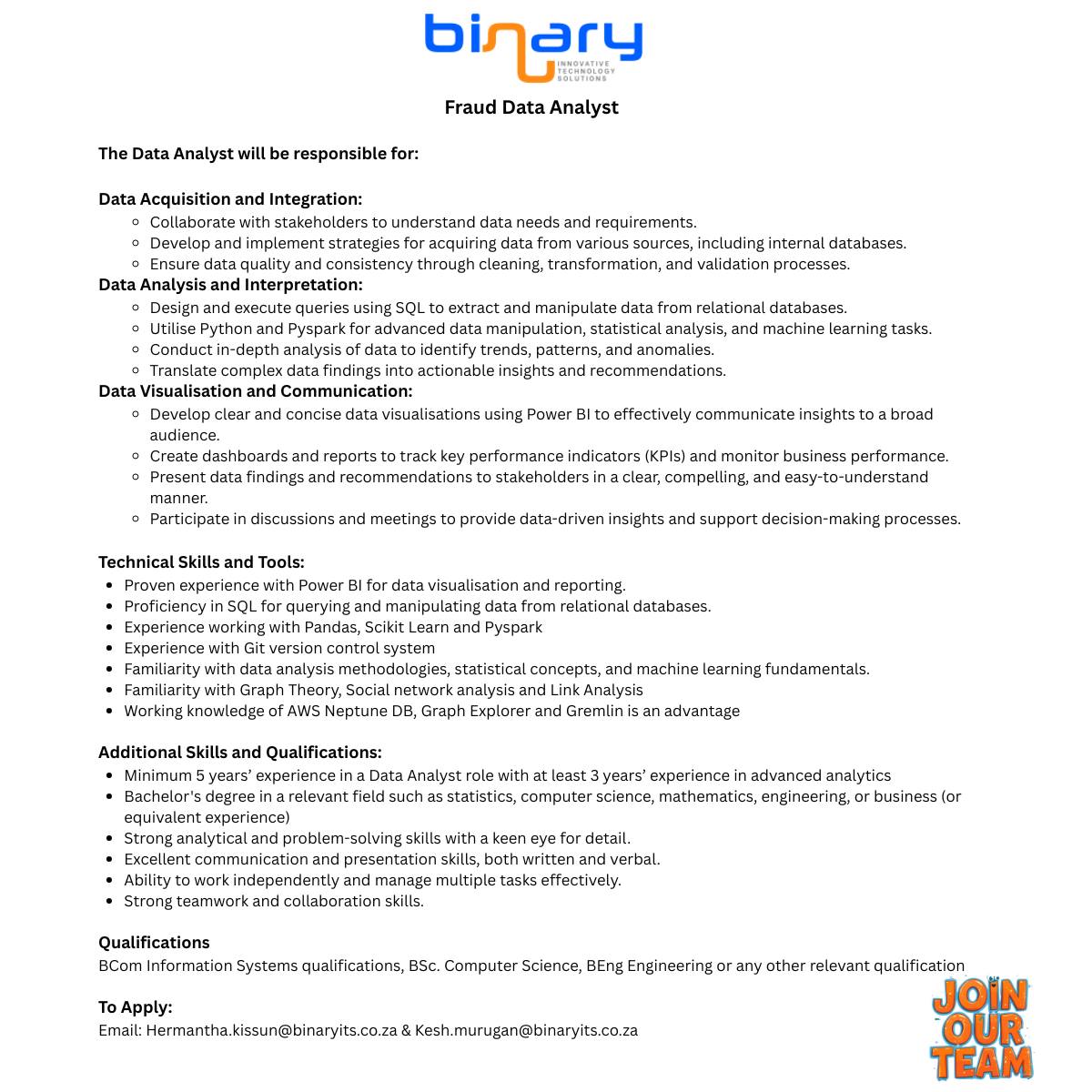 Binary Innovative Technology Solutions | Johannesburg