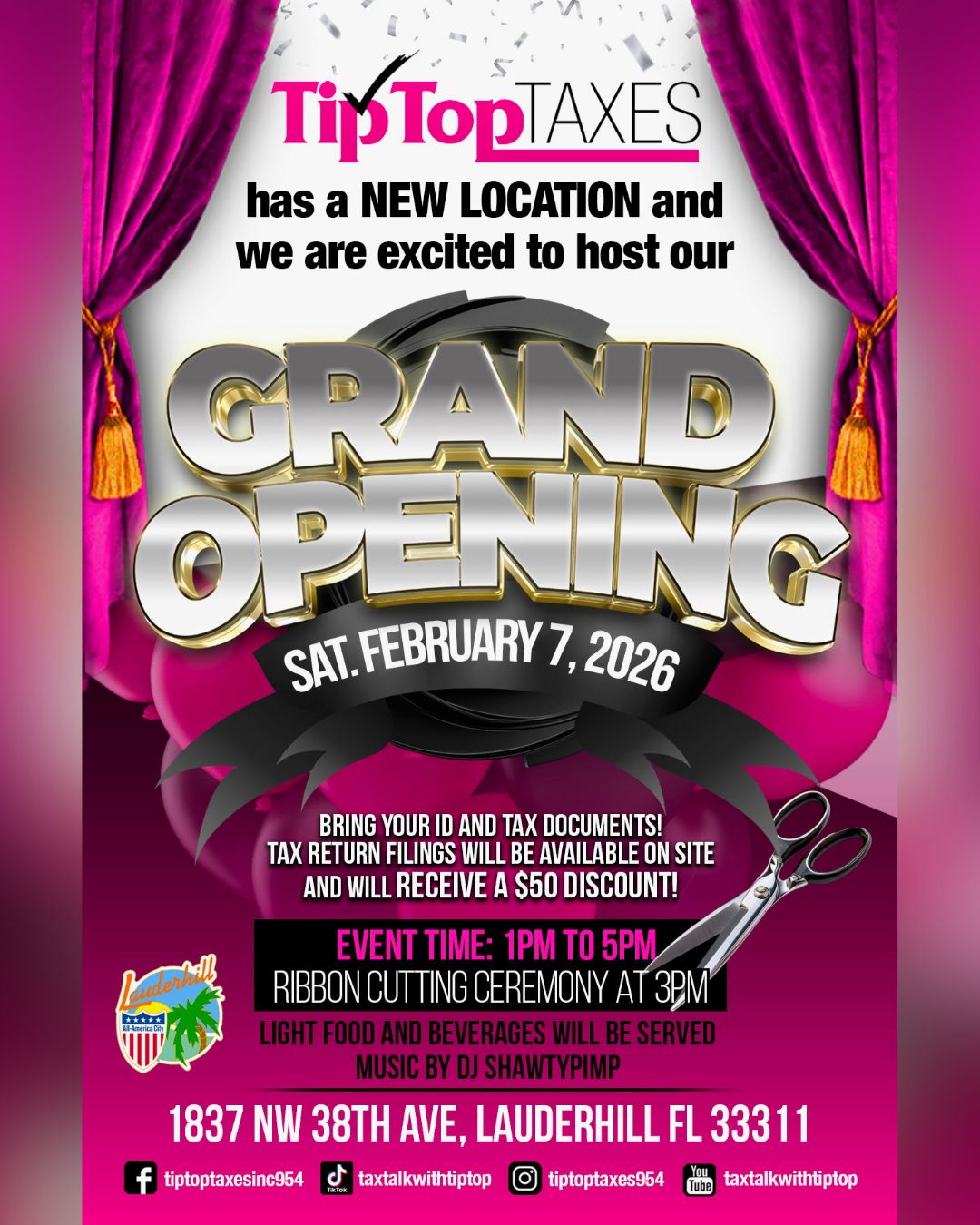 🎉 ️ Grand Opening Alert! ️🎉... - City of Lauderhill | Facebook