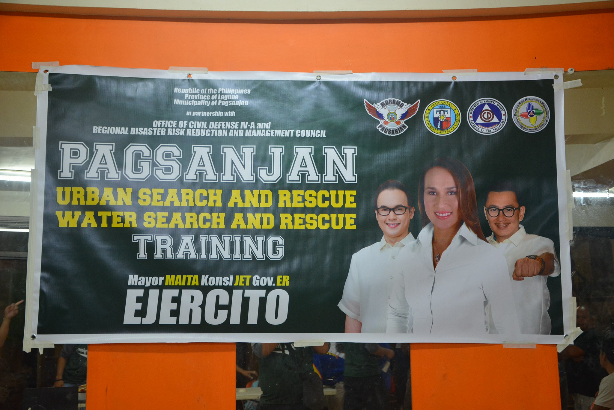 The opening ceremony of the Urban... - M.D.R.R.M.C. Pagsanjan