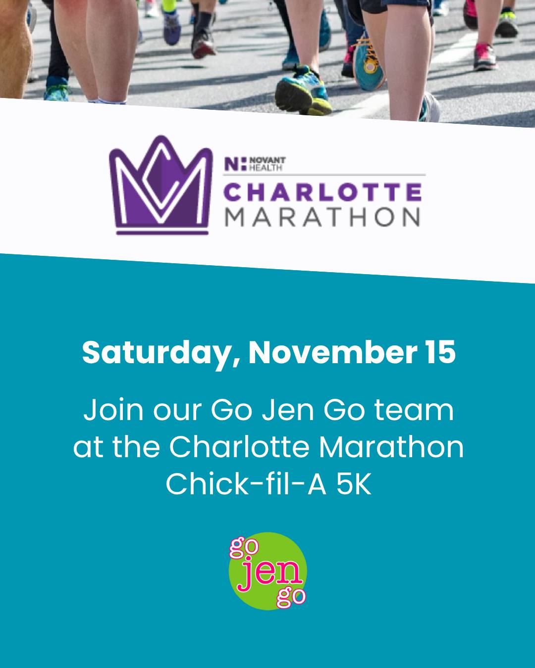 Go - Join Team #GoJenGo! for the Chick-fil-A 5K at the Novant Health ...