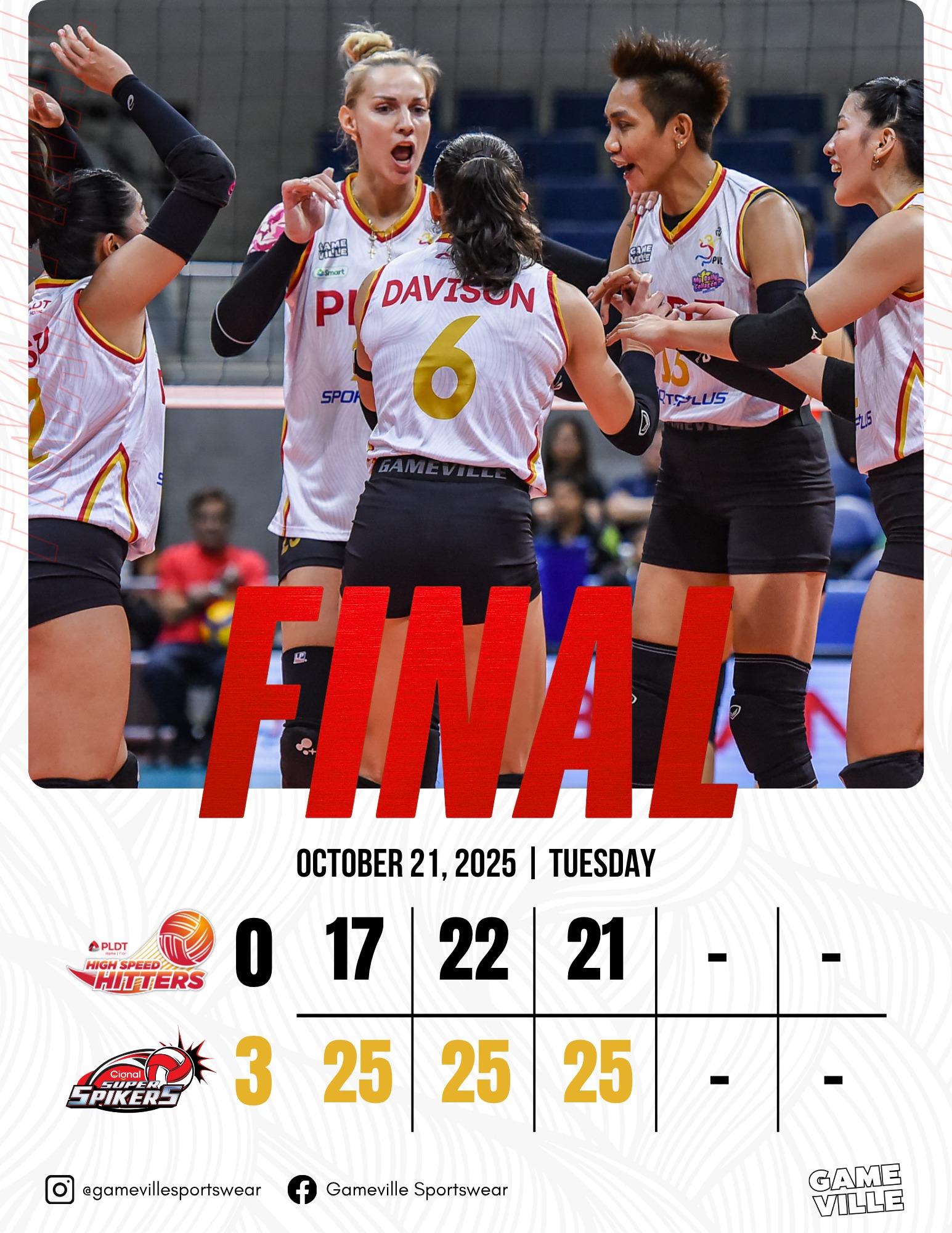Gameville - ICYMI: Battle of Speed and Power 💥 The Cignal Super Spikers ...