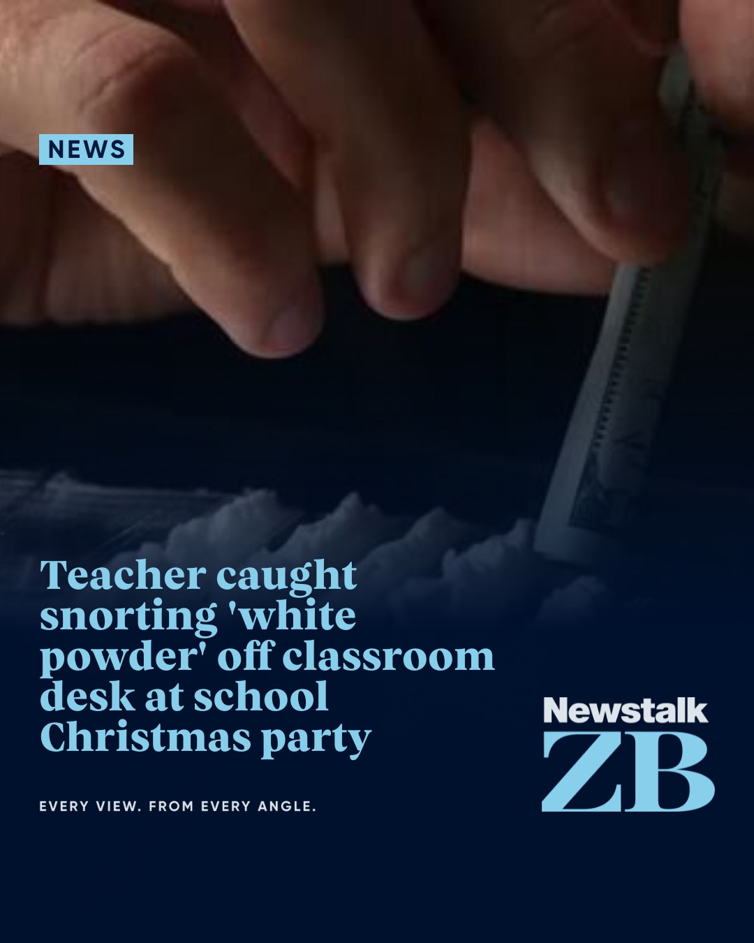Newstalk - A teacher was caught snorting “white powder” from a ...