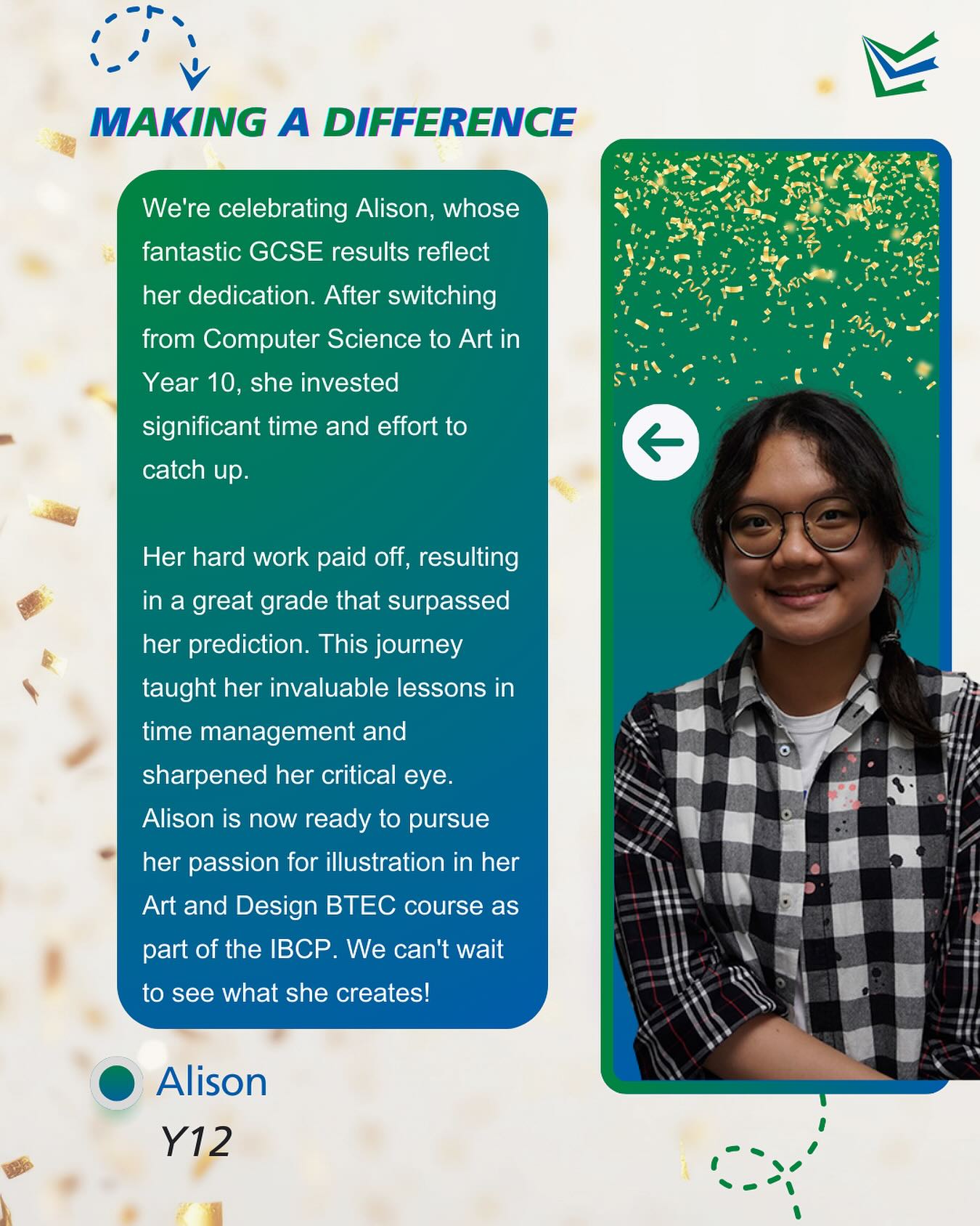 ESF - 🎉 Congratulations to Alison from Year 12 for her impressive ...