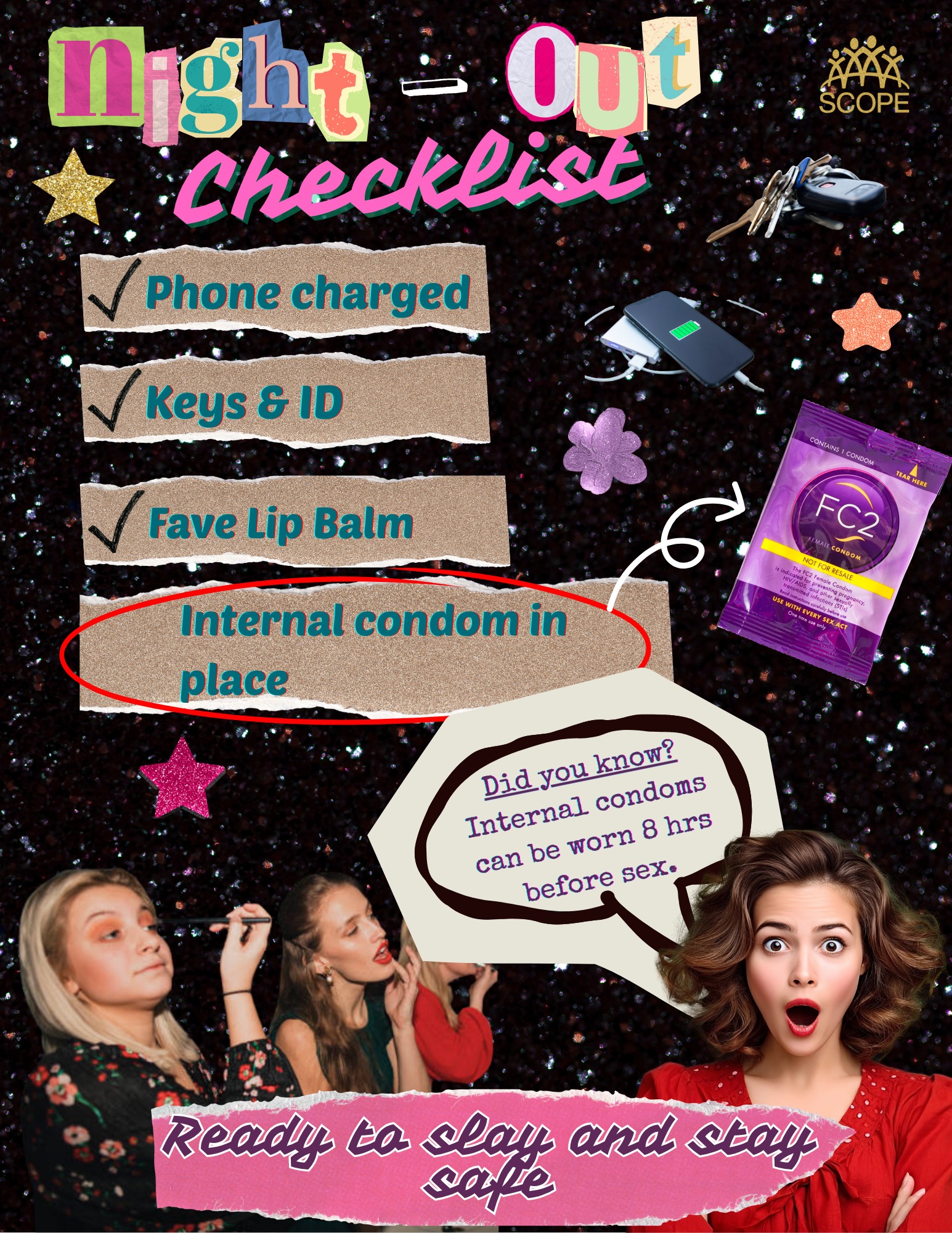 SCOPE - Night out checklist: because we all know the key to a fabulous ...