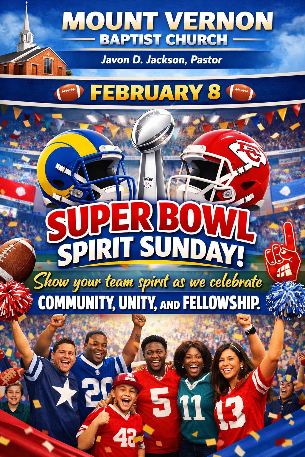 🏈 SUPER SUNDAY IS COMING... - Mount Vernon Baptist Church | Facebook