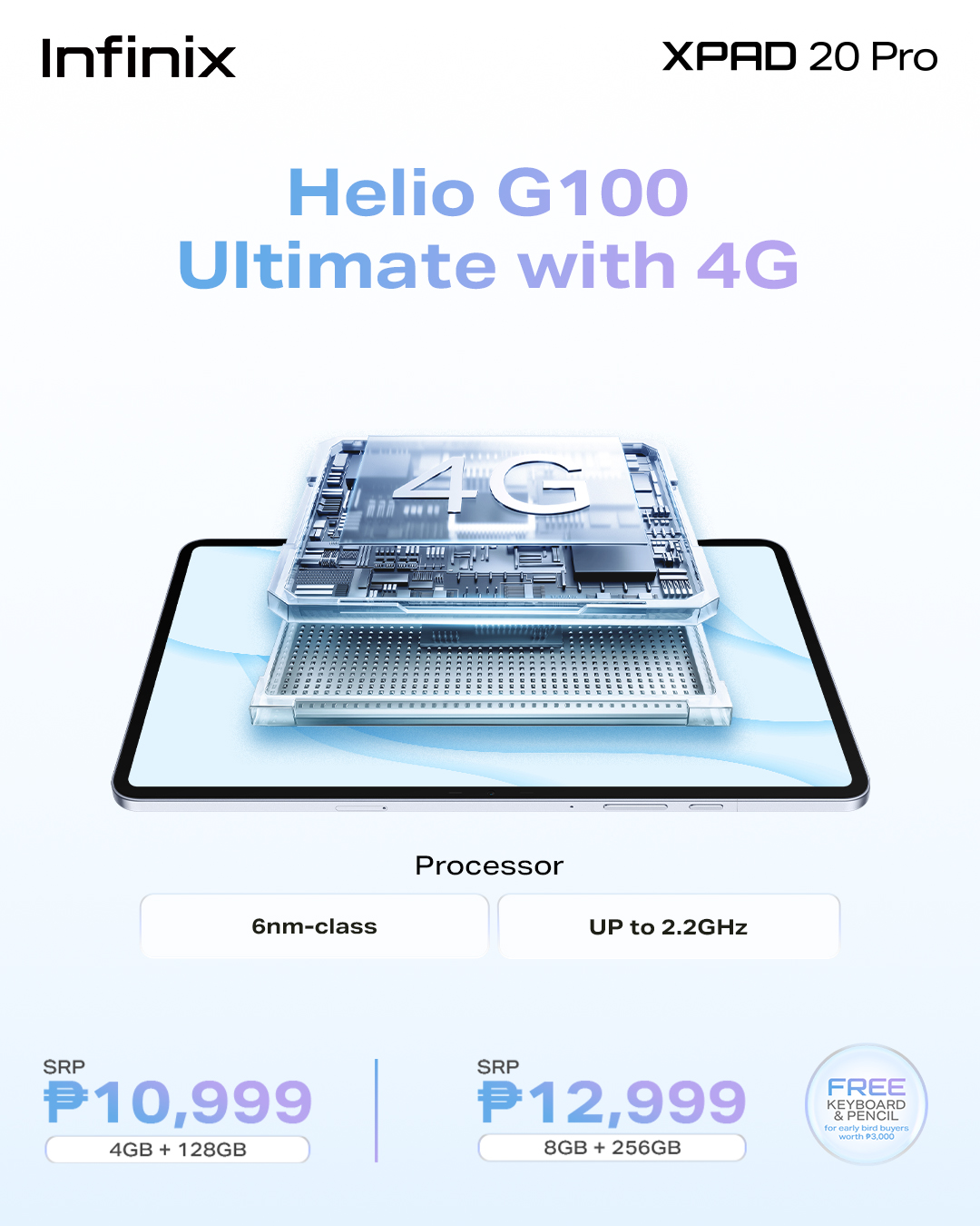 Infinix - The #InfinixXPAD20Pro stands out with a Helio G100 chipset ...