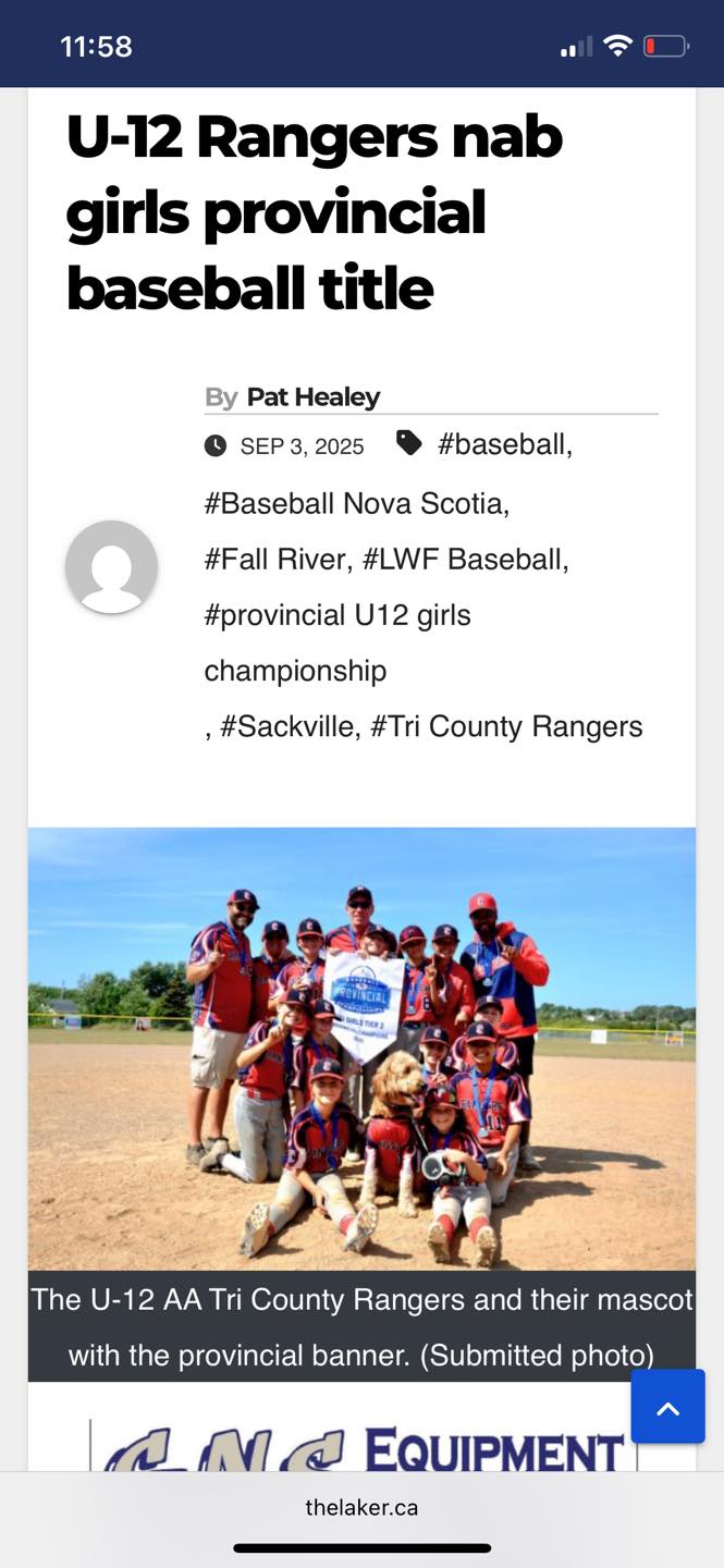 The Laker News - The under 12 Tri-County Rangers captured... | Facebook