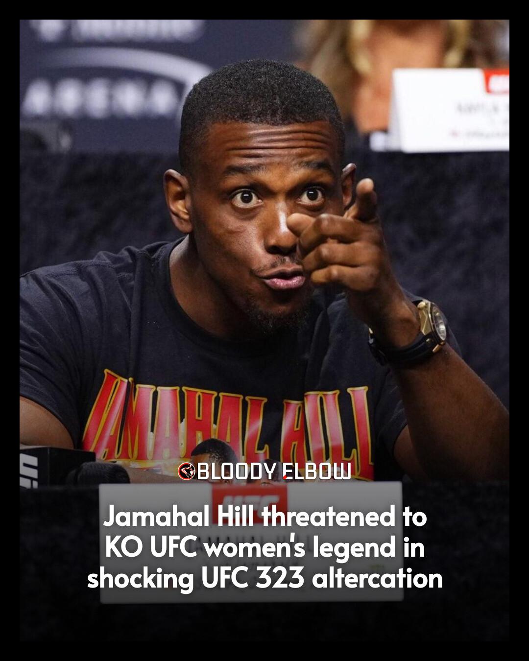 BloodyElbow.com - A bizarre altercation at UFC 323. | Facebook