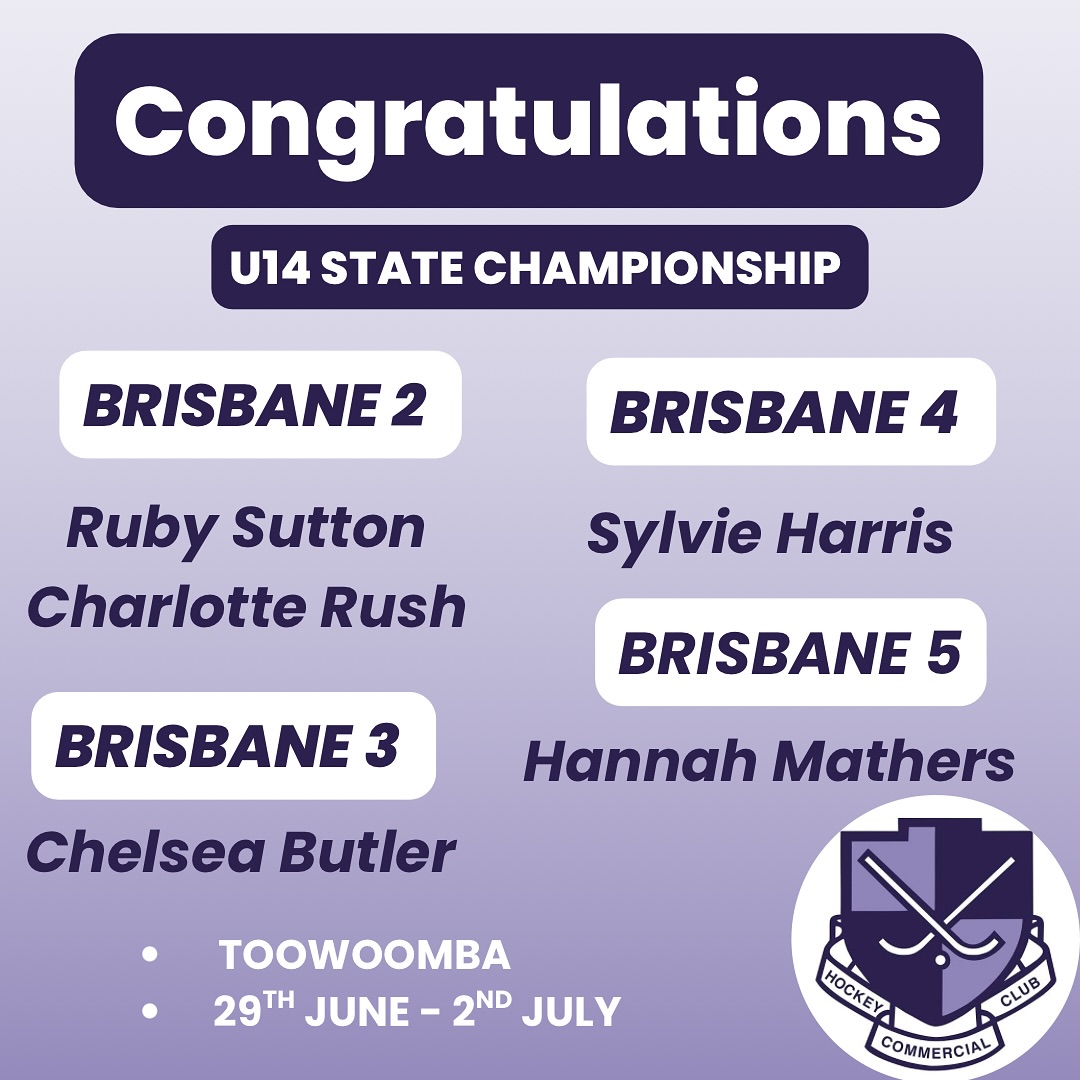 Commercial - Congratulations to the following junior girls who have ...