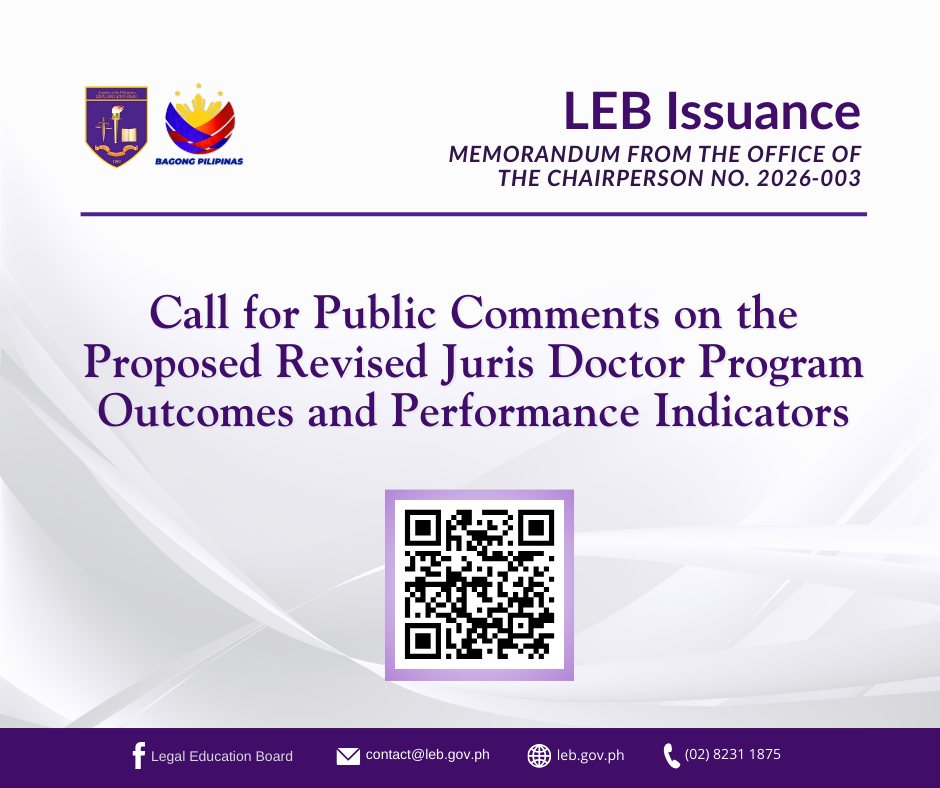 NEW ISSUANCE: The Legal Education... - Legal Education Board | Facebook