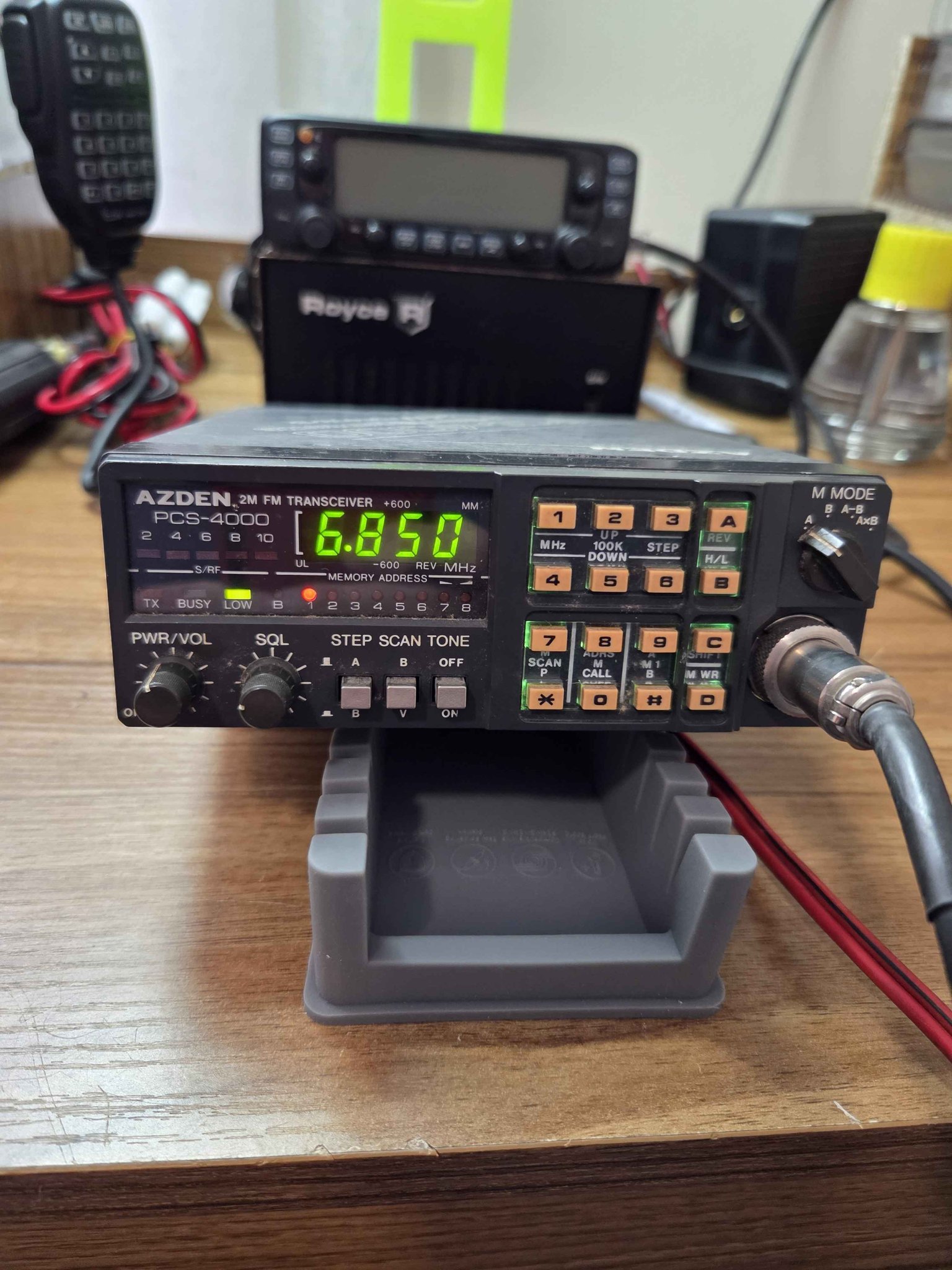 Azden PCS-4800, a vintage 10m FM mobile transceiver featuring