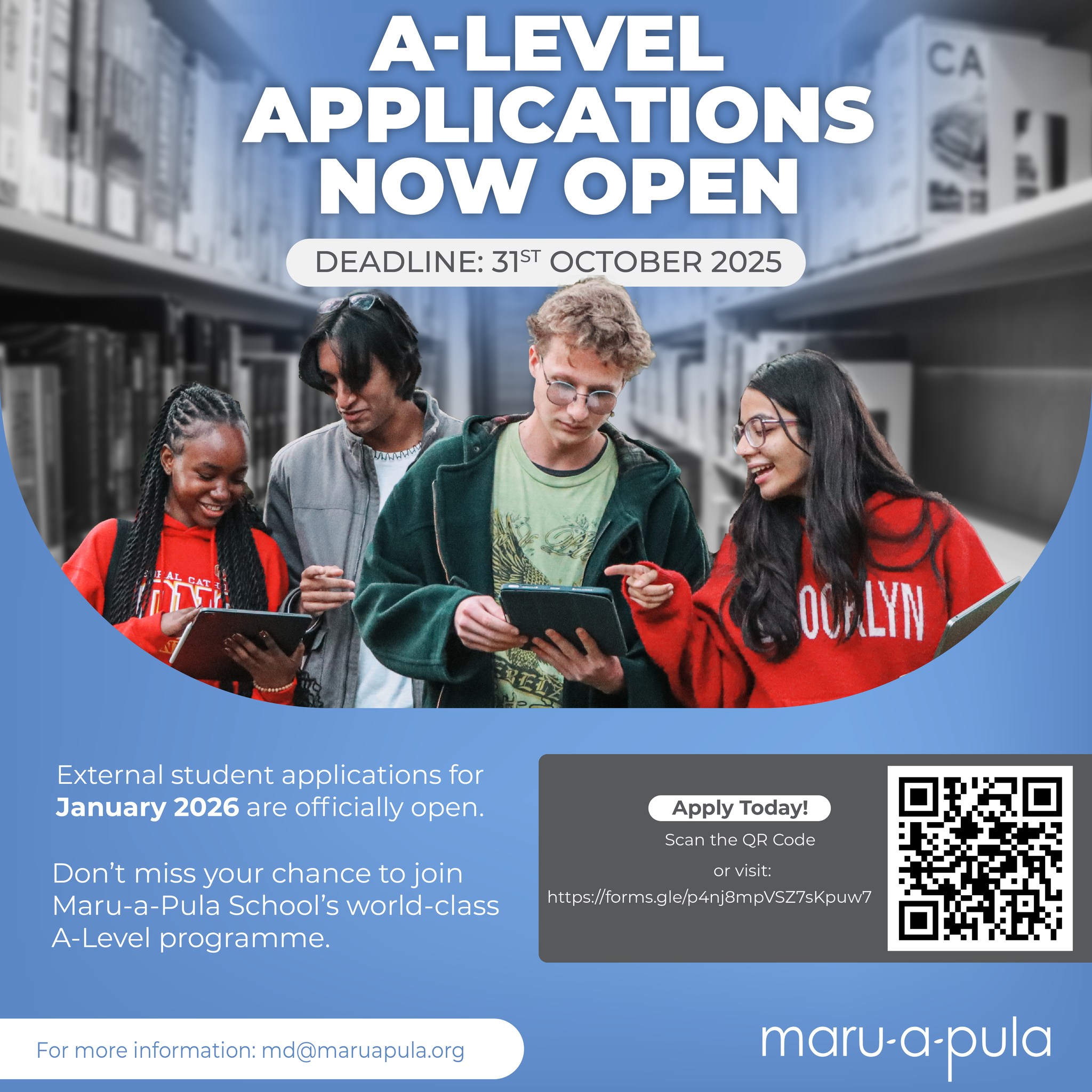 Maru-a-Pula - A-Level Applications Now Open! External student ...
