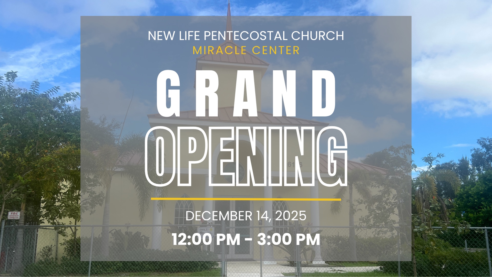 New Life... - New Life Pentecostal Church - Miracle Center