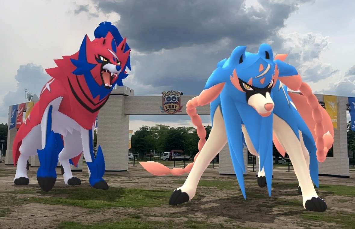 Witness Zacian and Zamazenta as they stride through Expo '70