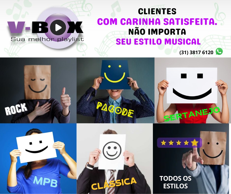 V-BOX - TODOS OS ESTILOS. SEU CLIENTE ESCOLHE. O V-Box é...