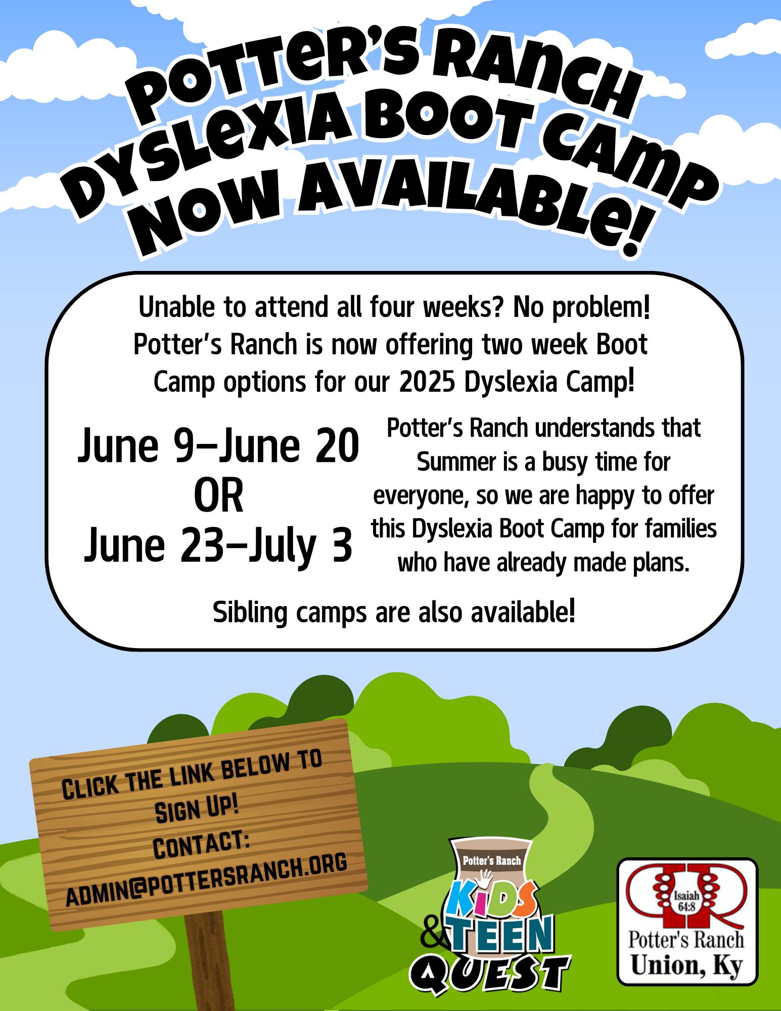 Potter's Ranch Dyslexia Camp - Kid's spend almost 10 hours a day in ...