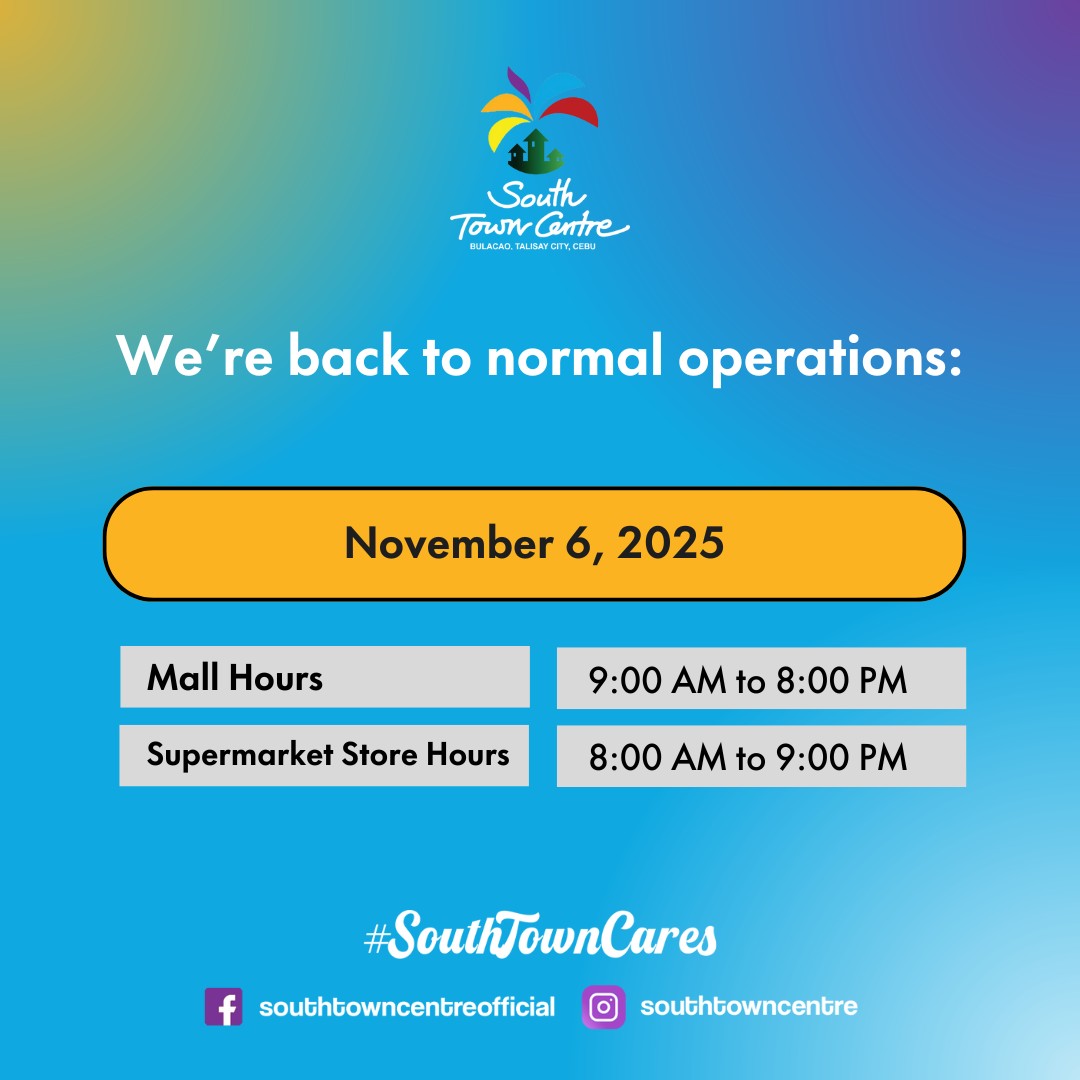 SOUTH - We’re back to normal operations! 🛍️ South Town Centre is now ...