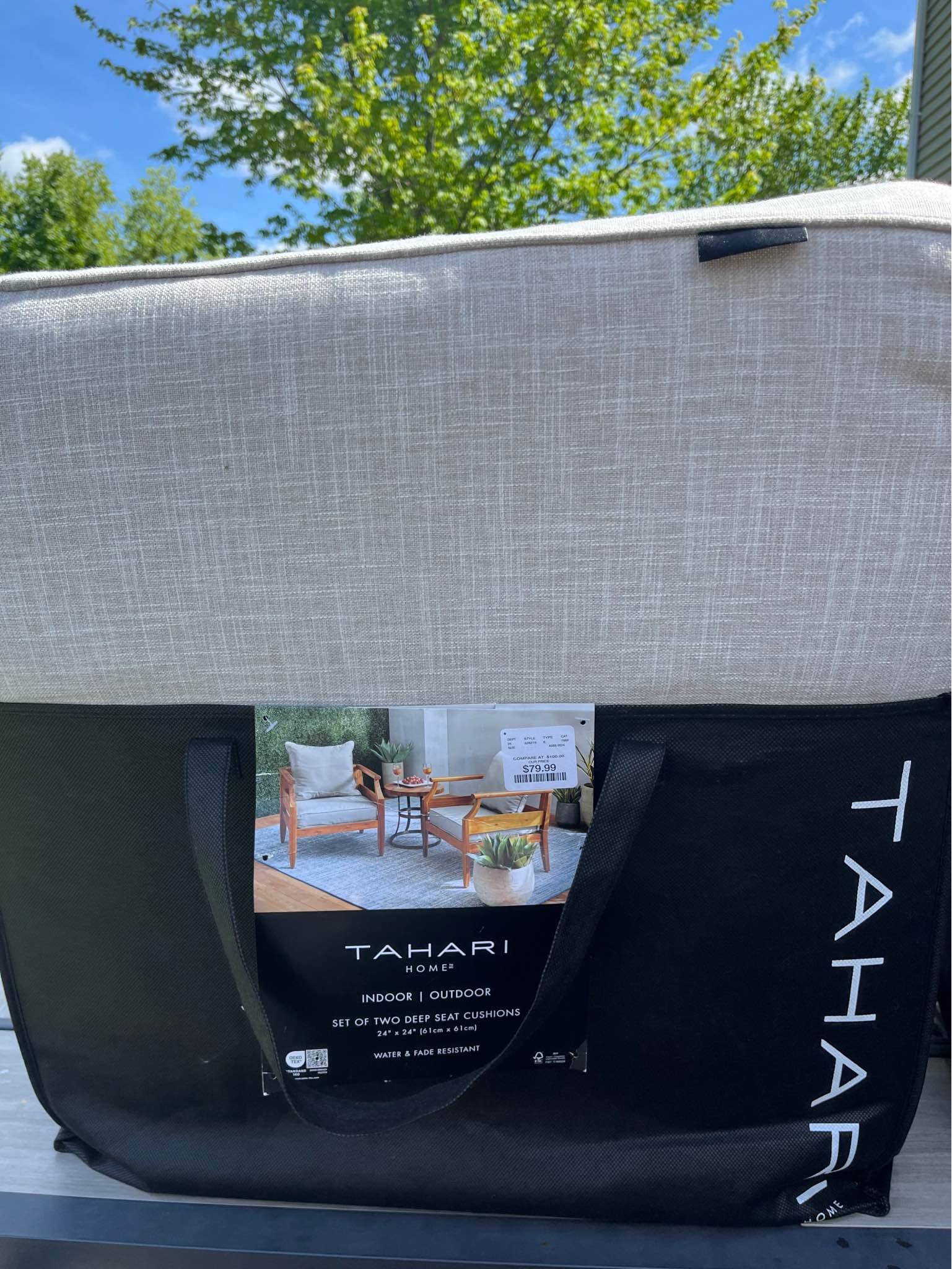Brand New Tahari Outdoor Cushions - 4 sets total - Outdoor Chairs ...