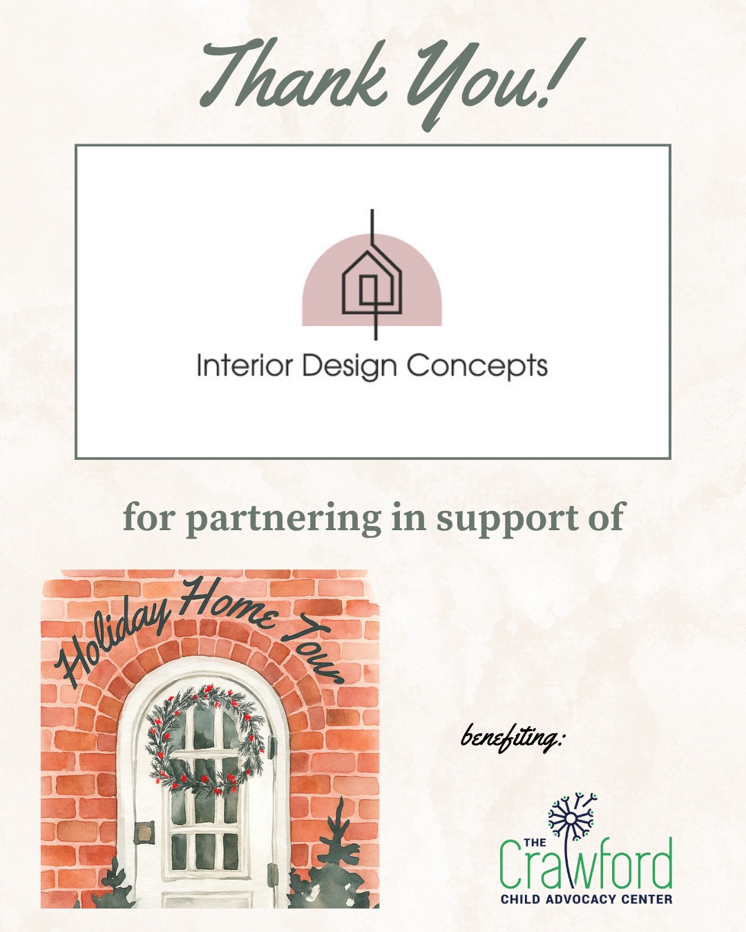 🏡 A huge THANK YOU to Interior Design... - The Crawford CAC | Facebook
