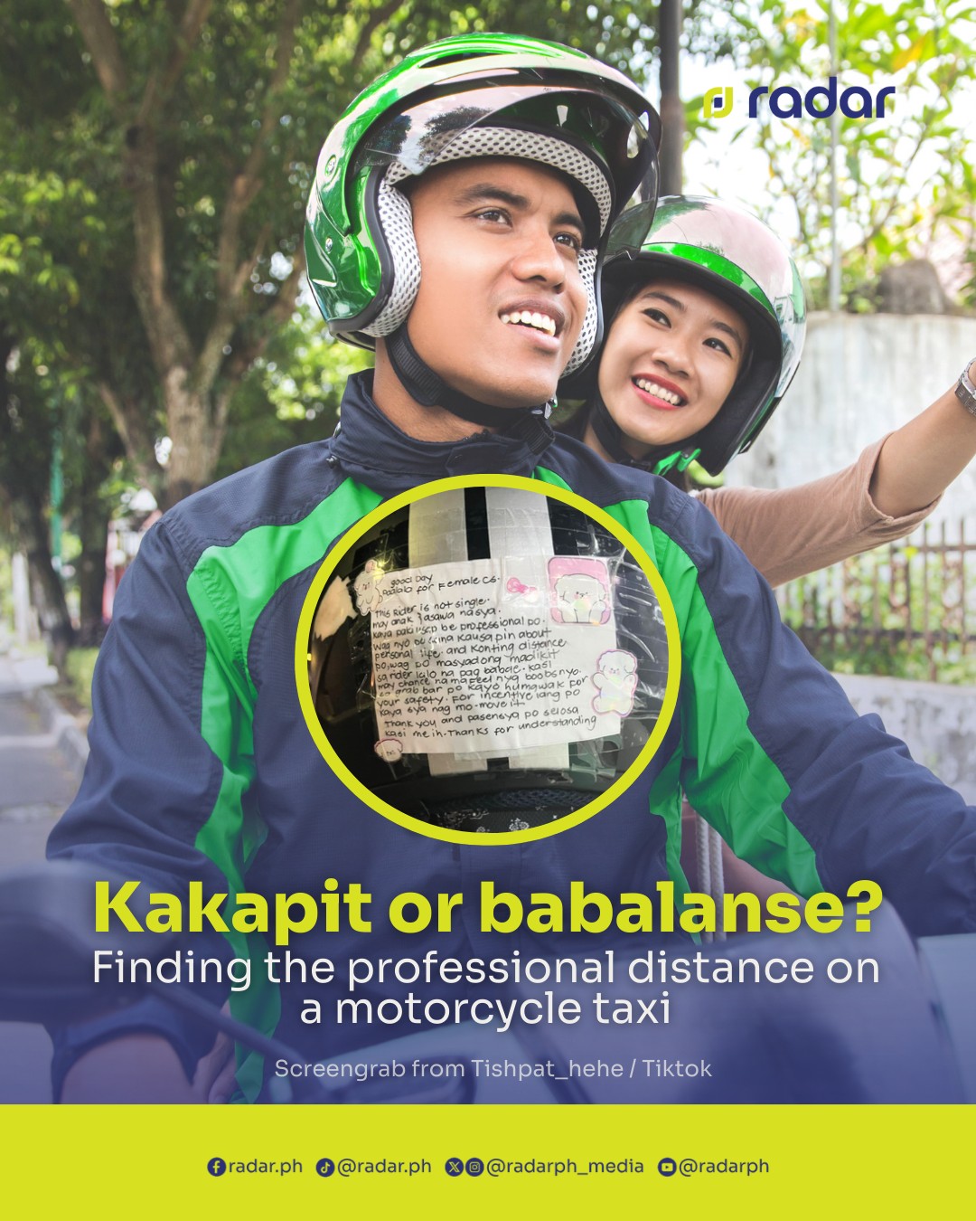 radar.ph - IS THE WIFE DISREGARDING ROAD SAFETY? A recent viral post ...