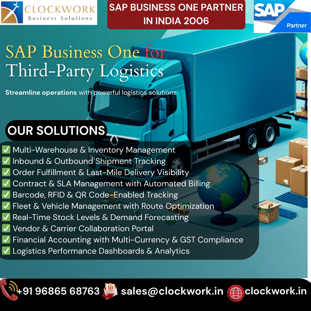 Clockwork - 🚚 SAP Business One for 3PL (Third-Party Logistics ...