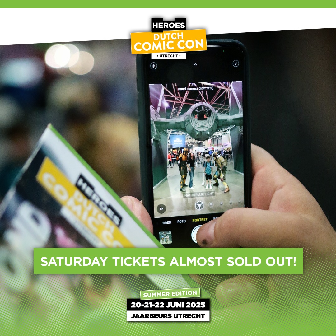 🚨 The Saturday tickets are almost... - Heroes Dutch Comic Con | Facebook