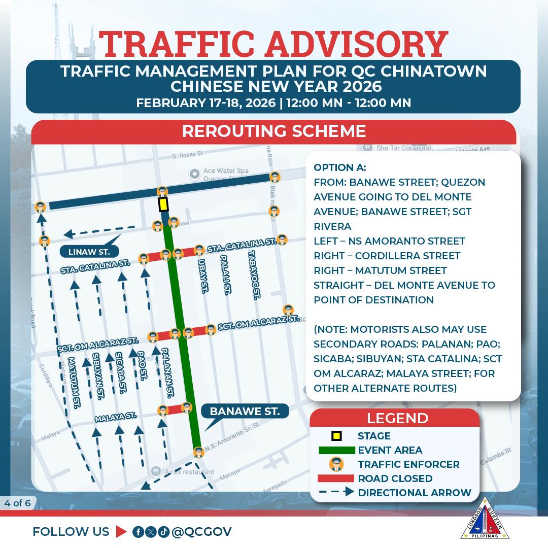 MAHALAGANG ABISO SA MGA MOTORISTA... - Quezon City Government | Facebook