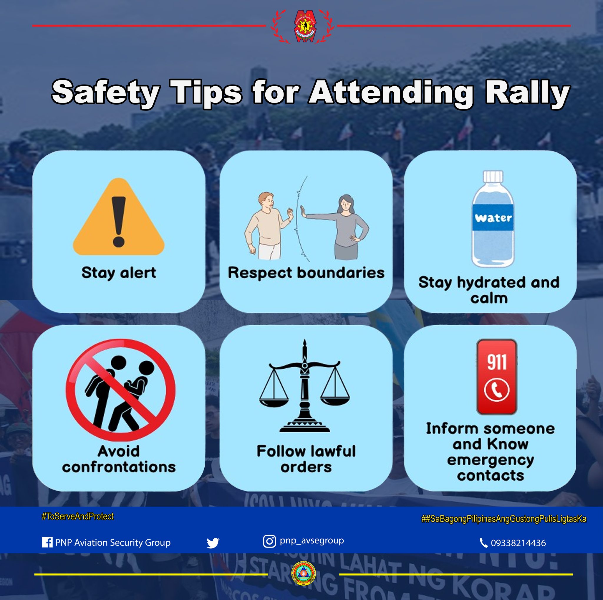 PNP - Safety Tips for Attending Rally # ...
