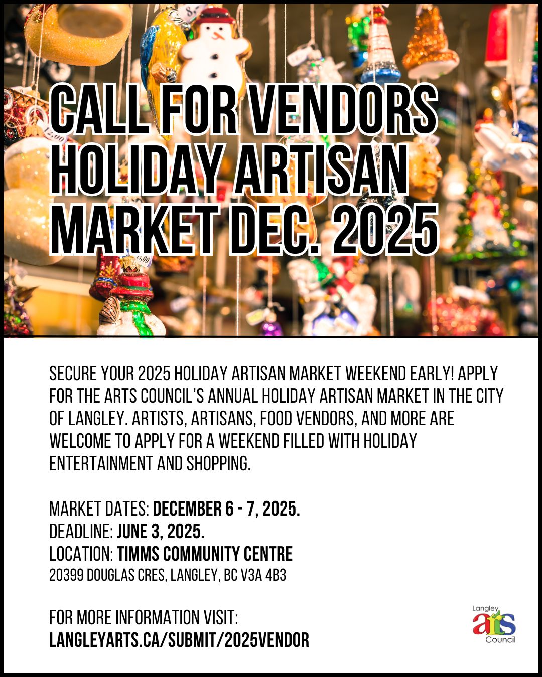 🎄 Calling all artisans and makers!... - Langley Arts Council | Facebook