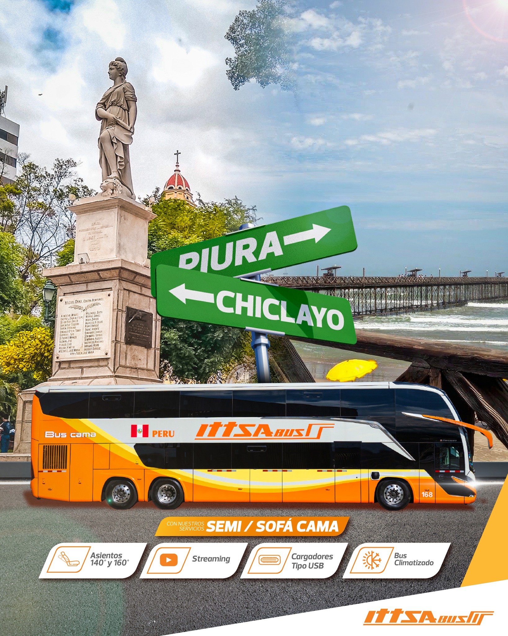 ITTSABUS - Viajar entre Piura y Chiclayo nunca fue tan cómodo. Relájate ...