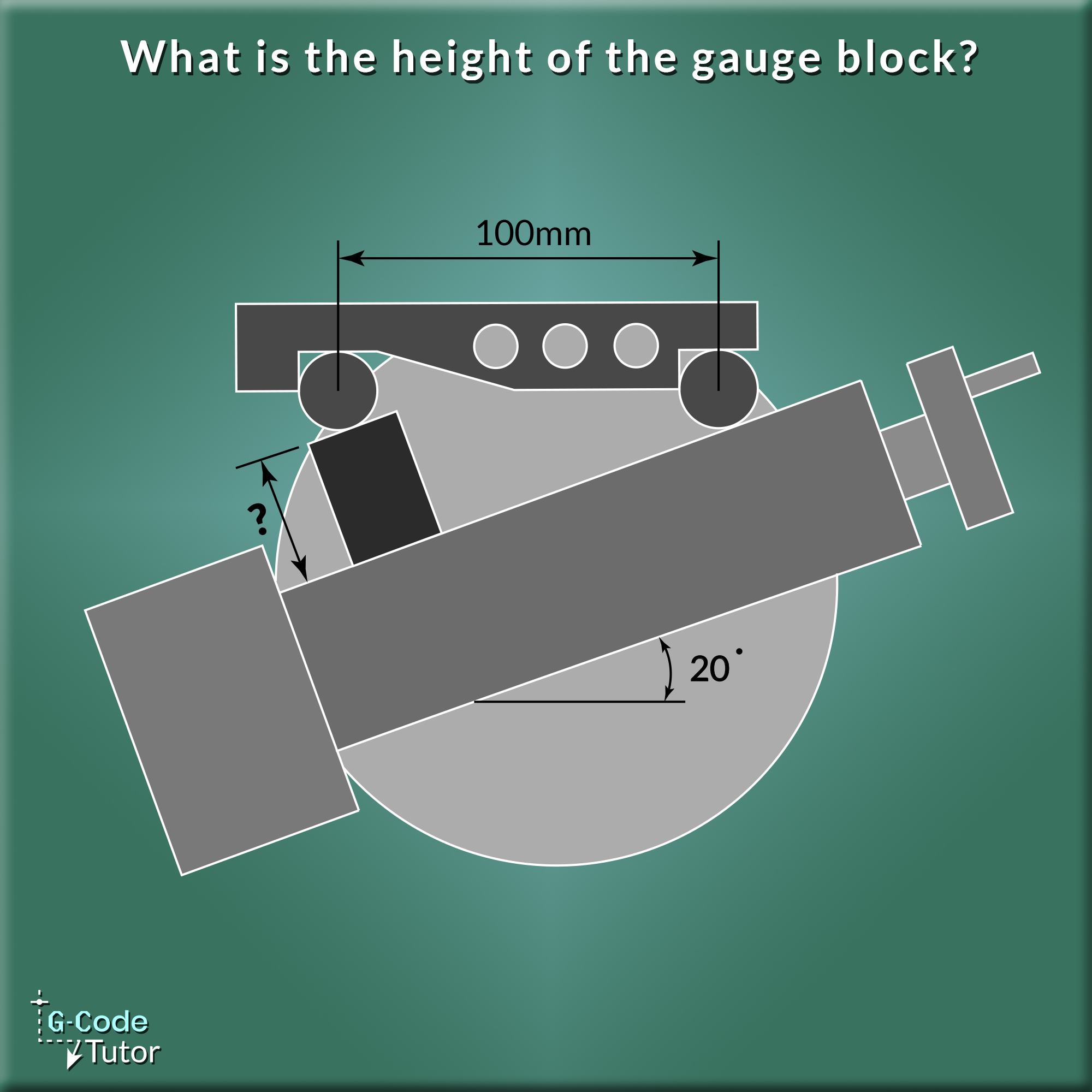 GCodeTutor - Setting a compound slide with sine bar and slips. When the ...