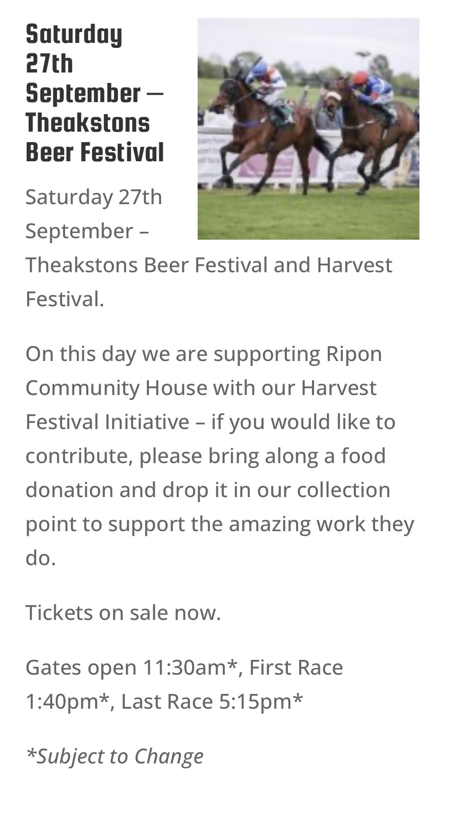 Ripon Races | Harrogate