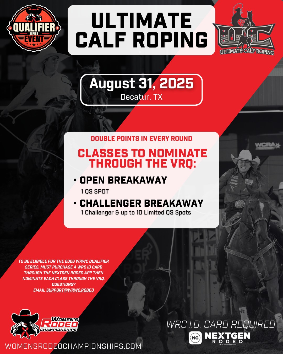 PWR - #Reminder: The Ultimate Calf Roping Open & Challenger Breakaway ...