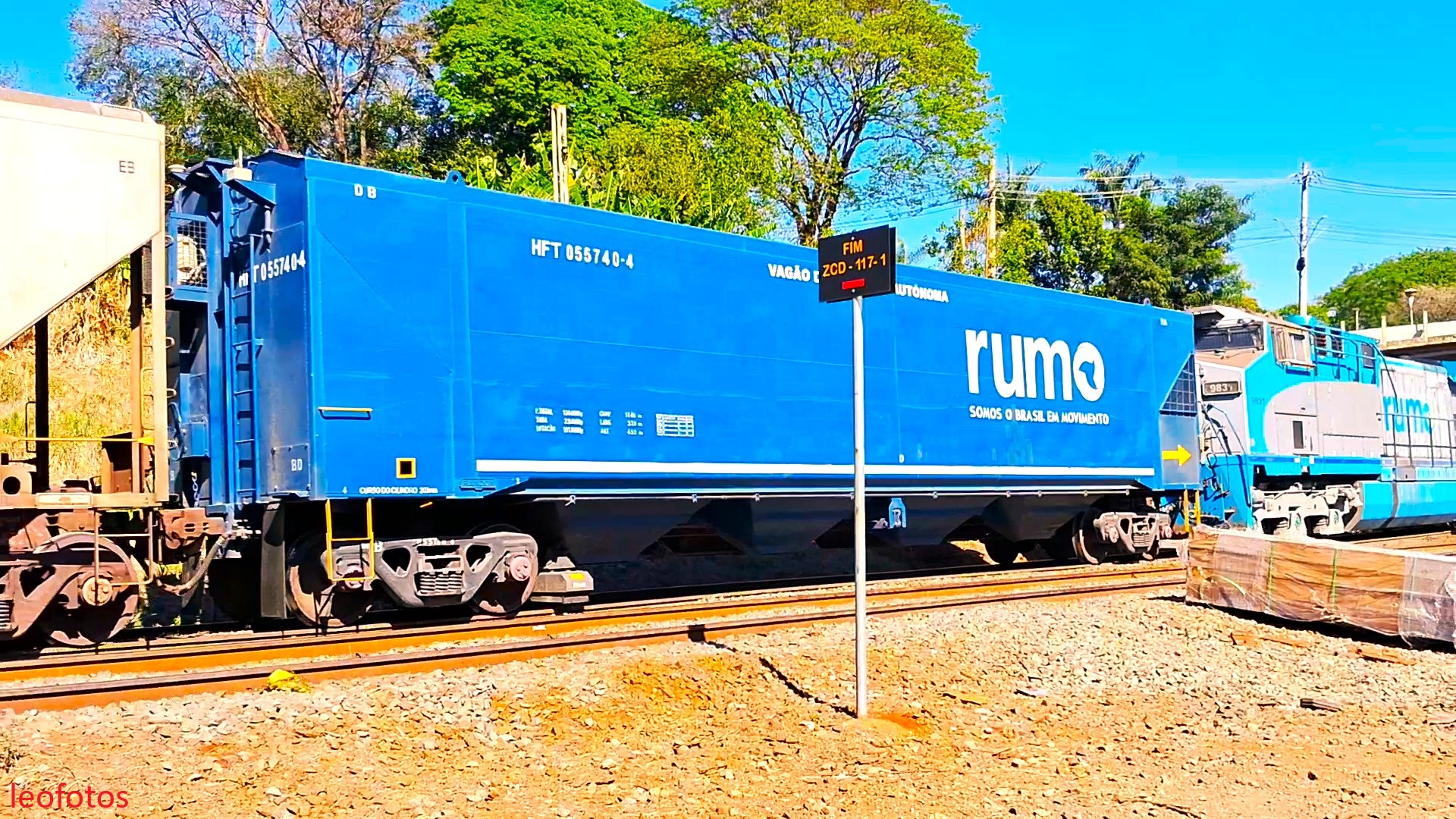 Ferrovias - Vagão que faz inspeção na via, conhecido como 