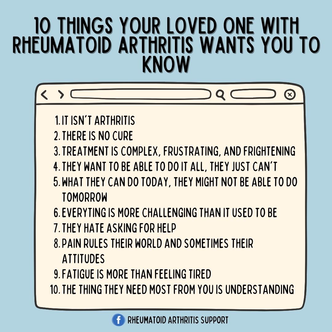Understanding Rheumatoid... - Rheumatoid Arthritis Support | Facebook