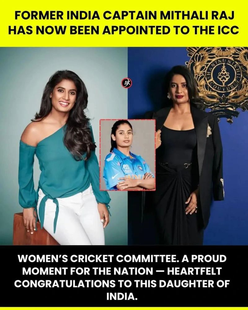 World - A proud moment for India. 🇮🇳 Our former captain the woman who ...