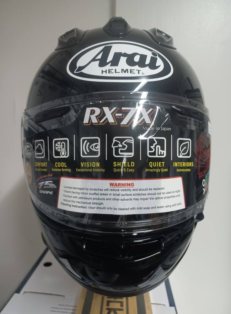 Arai RX7X Glass Black 59-60 Large 37500 pesos Motology
