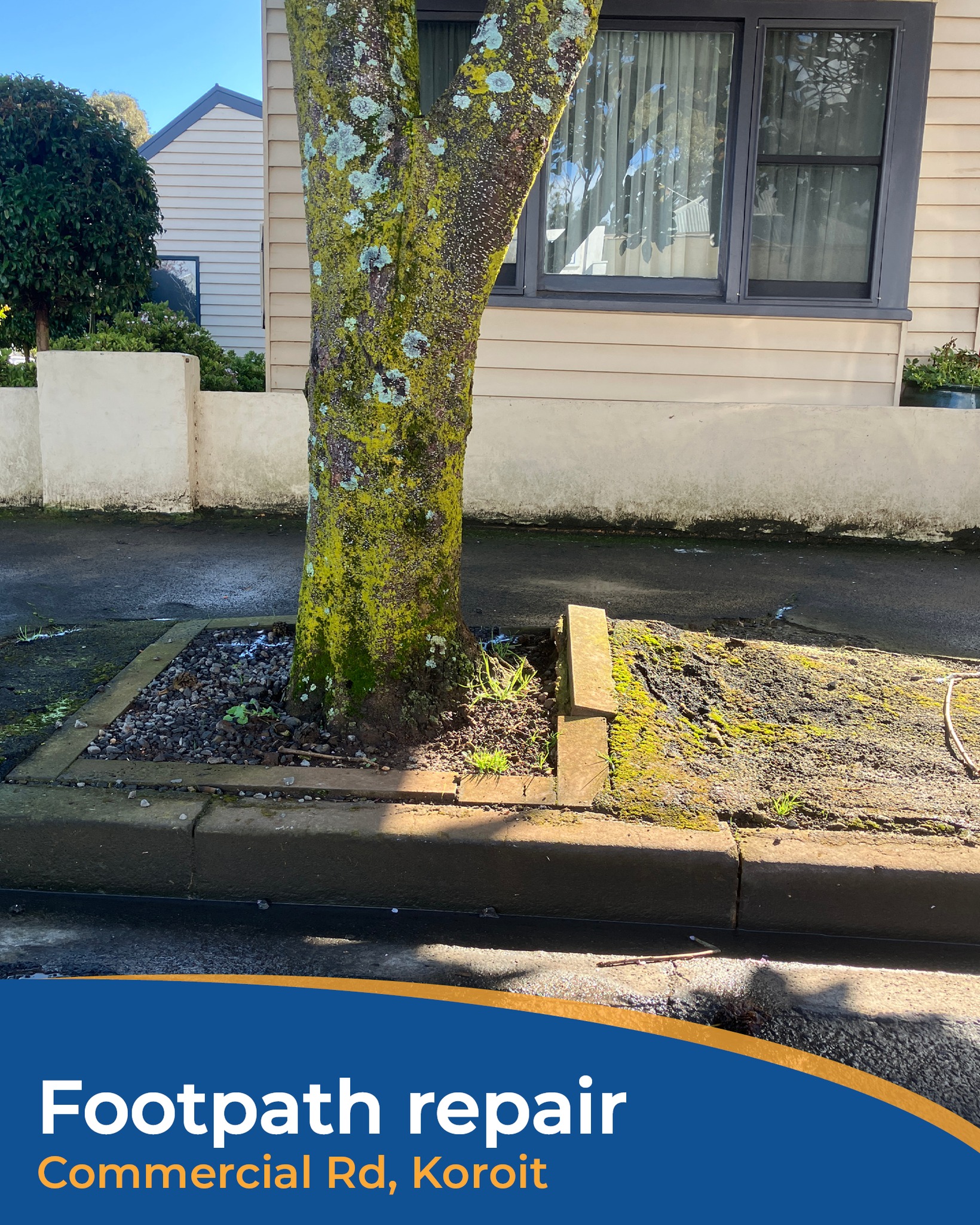Moyne - FOOTPATH REPAIRS - 164 COMMERCIAL ST, KOROIT Residents are ...
