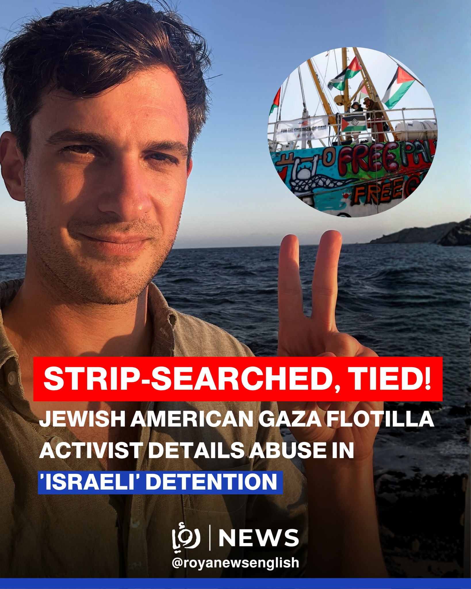 Roya - Jewish American activist David Adler recounts abuse in Israeli ...