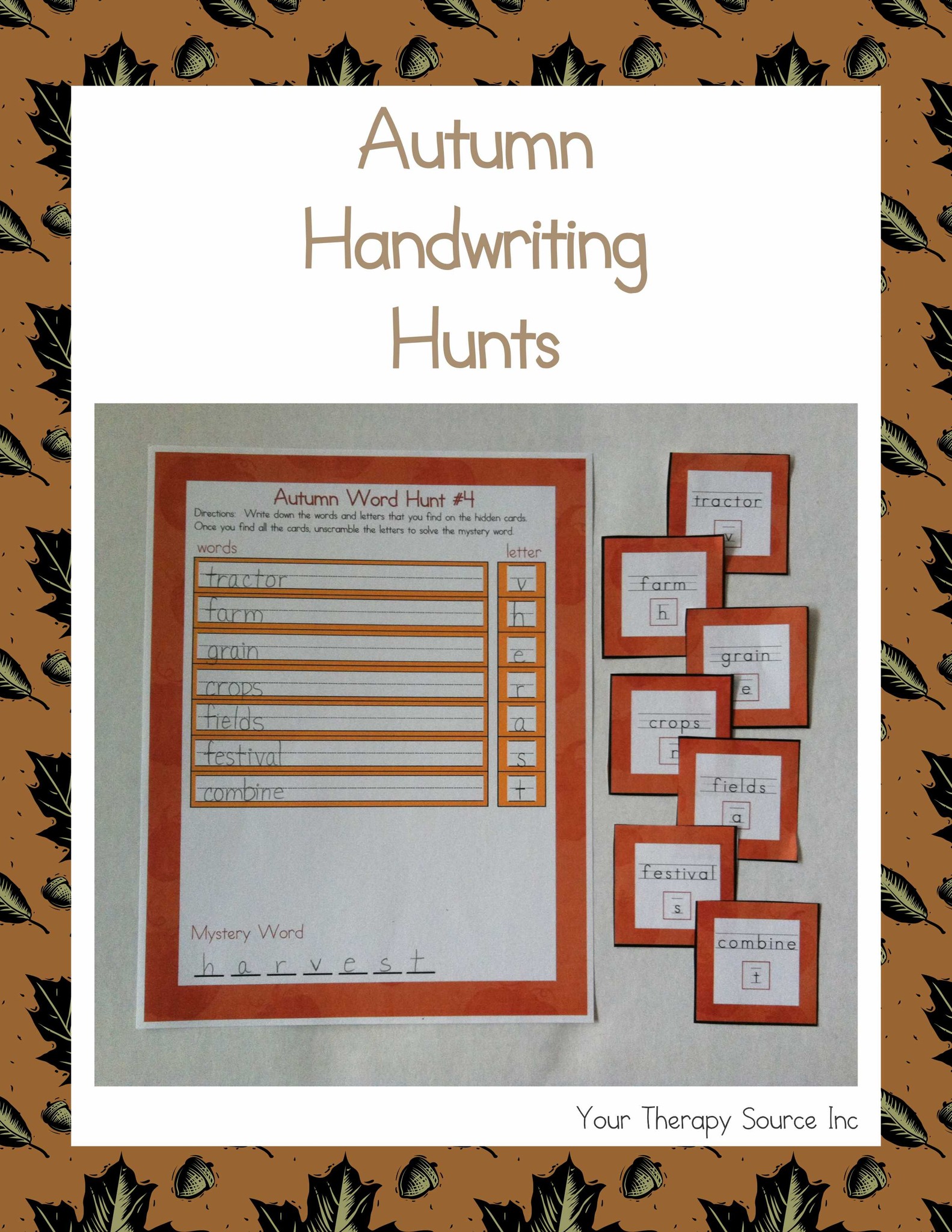 10 Autumn themed word hunts and... - The Sensory Spectrum | Facebook