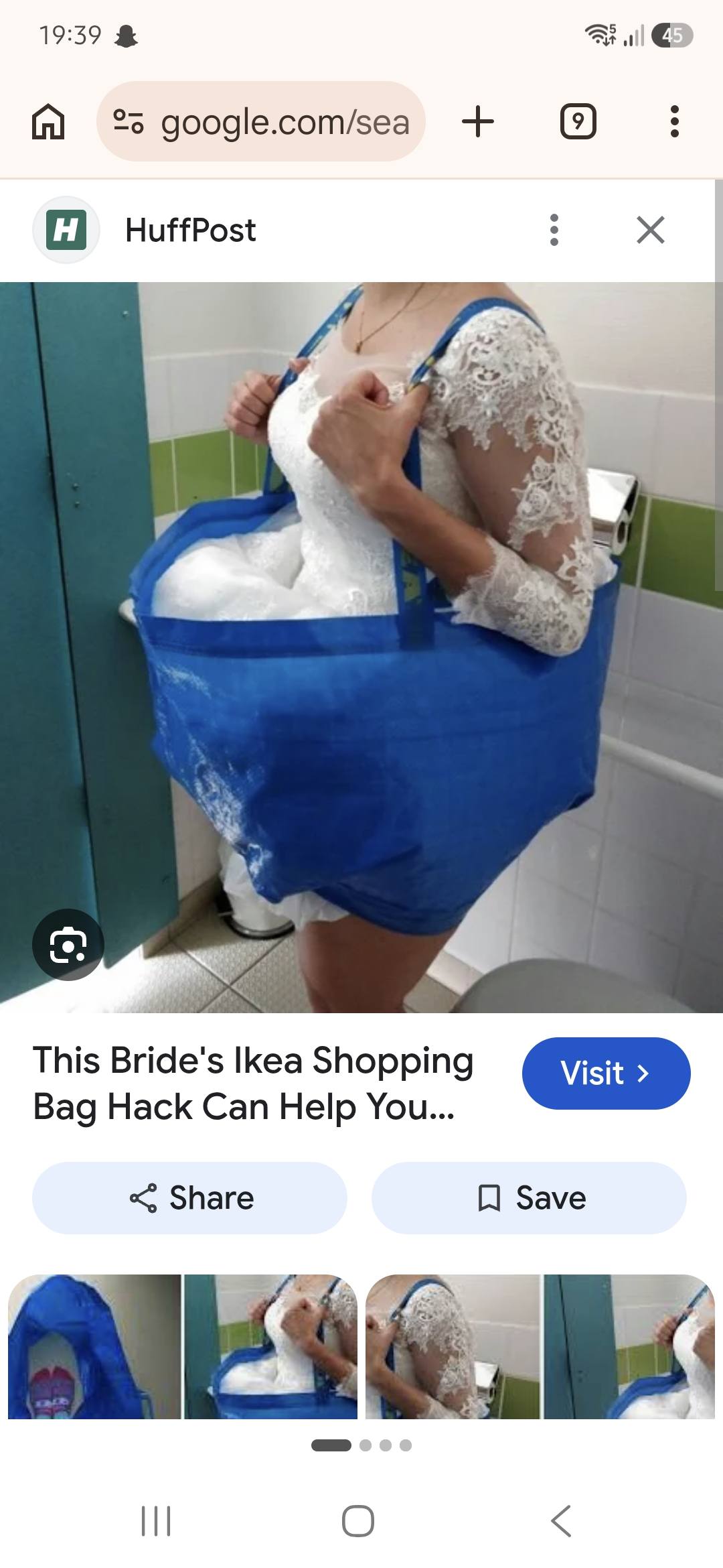 ikea blue bag wedding dress hack Has anyone done or are thinking of doing the trick to use when trying to use the toilet in your dress? Just wondering if that would work before buying this Size:newborn 0-1Y colour_Storm Sherri Hill 57554