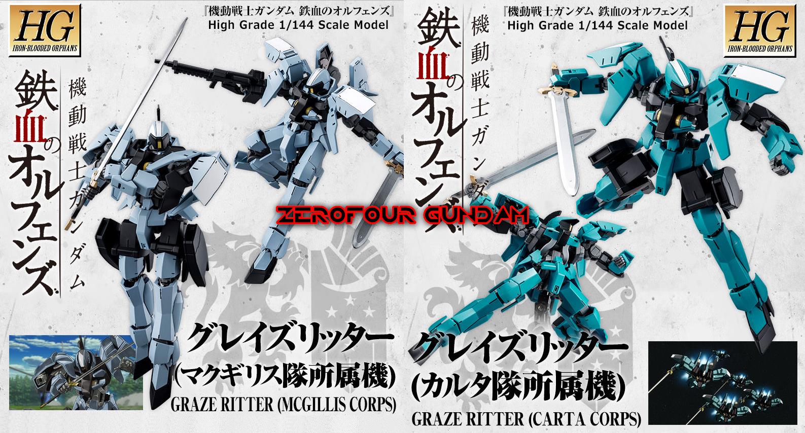 ZeroFour Gundam - HG 1/144 IBO Graze Ritter McGillis Corps...