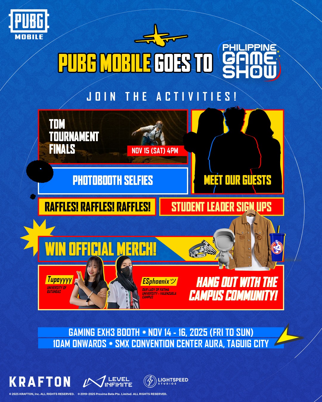 PUBG - PUBG MOBILE goes to Philippine Game Show! 🪂 Join the activities ...