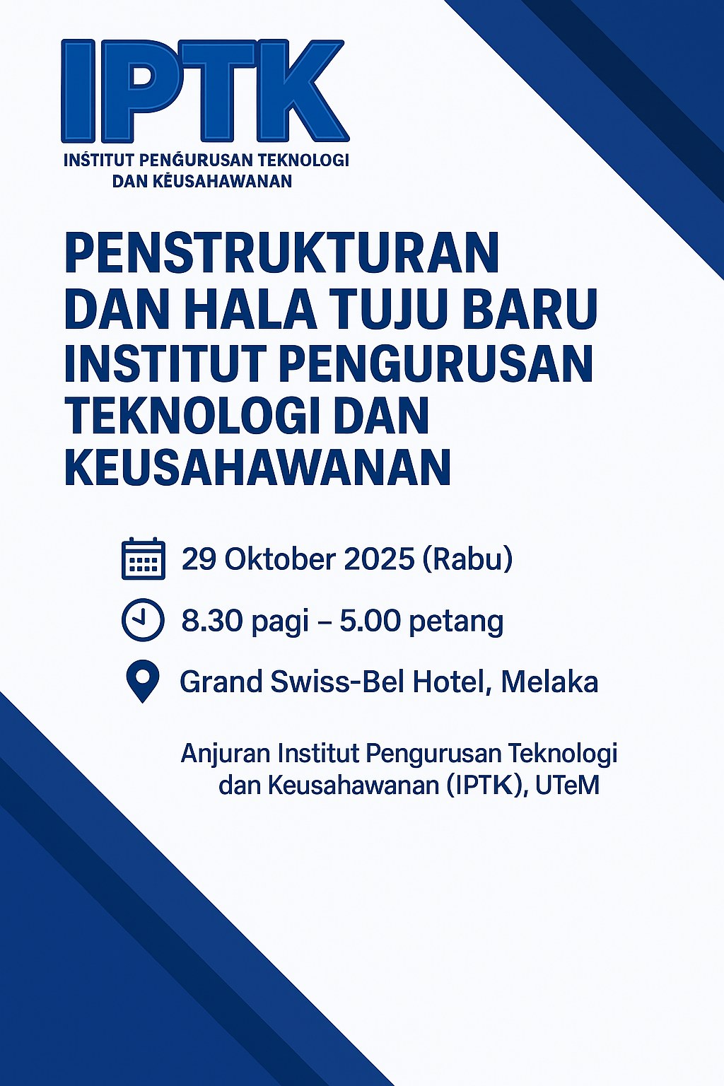 Institute of Technology Management And Entrepreneurship - IPTK UTeM ...