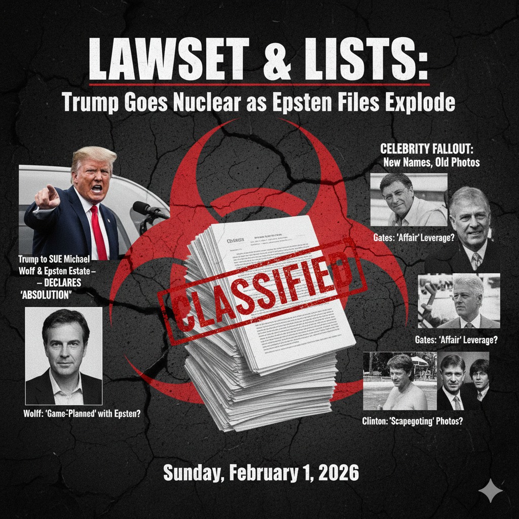 Daily - LAWSET & LISTS: Trump Goes Nuclear on Michael Wolff as Epstein ...